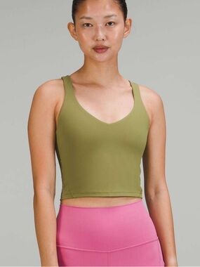 lululemon athletica Olive Green Cropped Tank